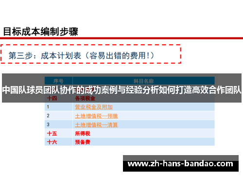 中国队球员团队协作的成功案例与经验分析如何打造高效合作团队